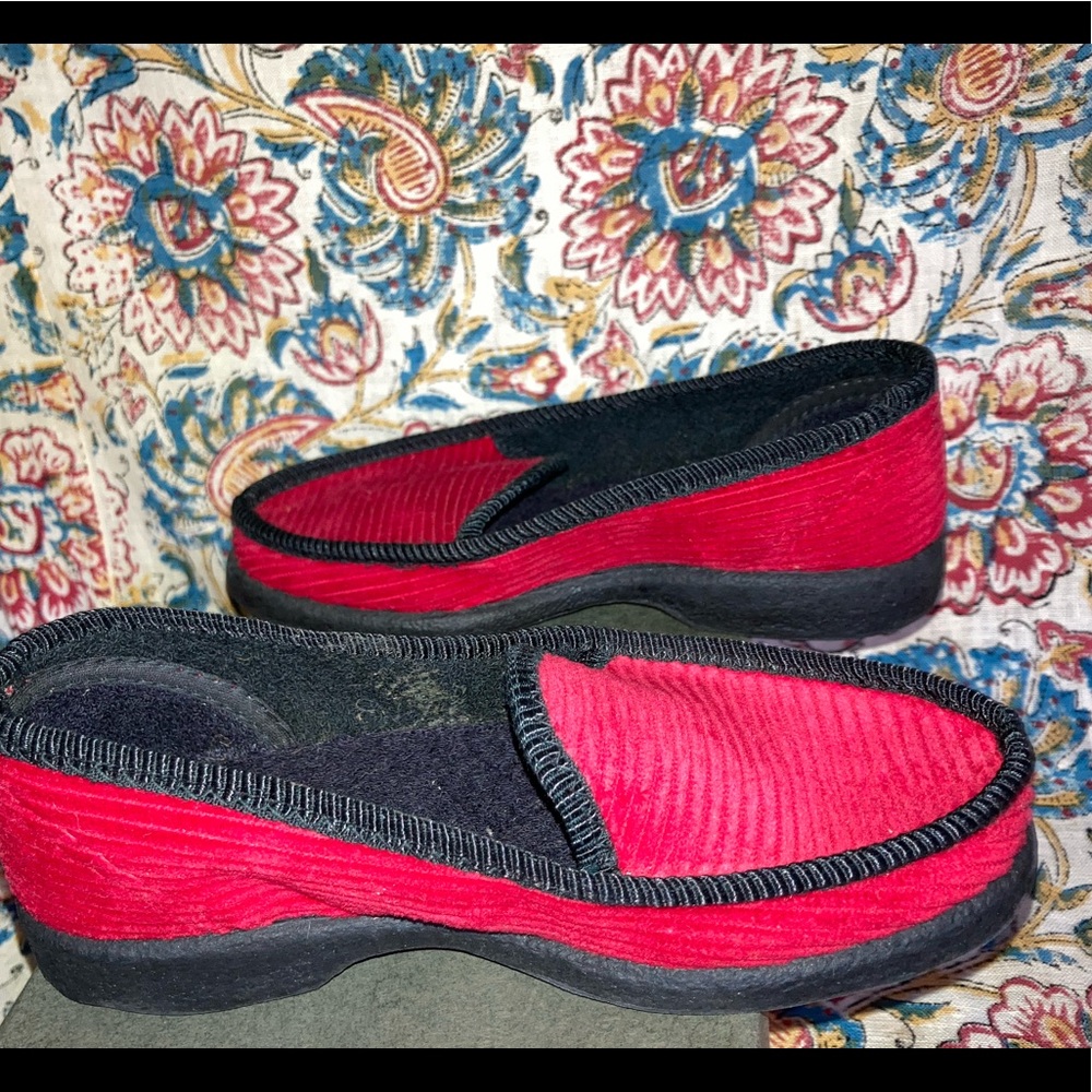 Vintage Kids Corduroy Slipper Shoes